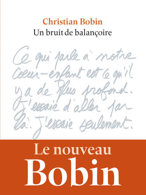 cover image of Un bruit de balançoire